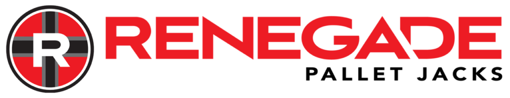 The renegade pallet jack logo on a transparent background